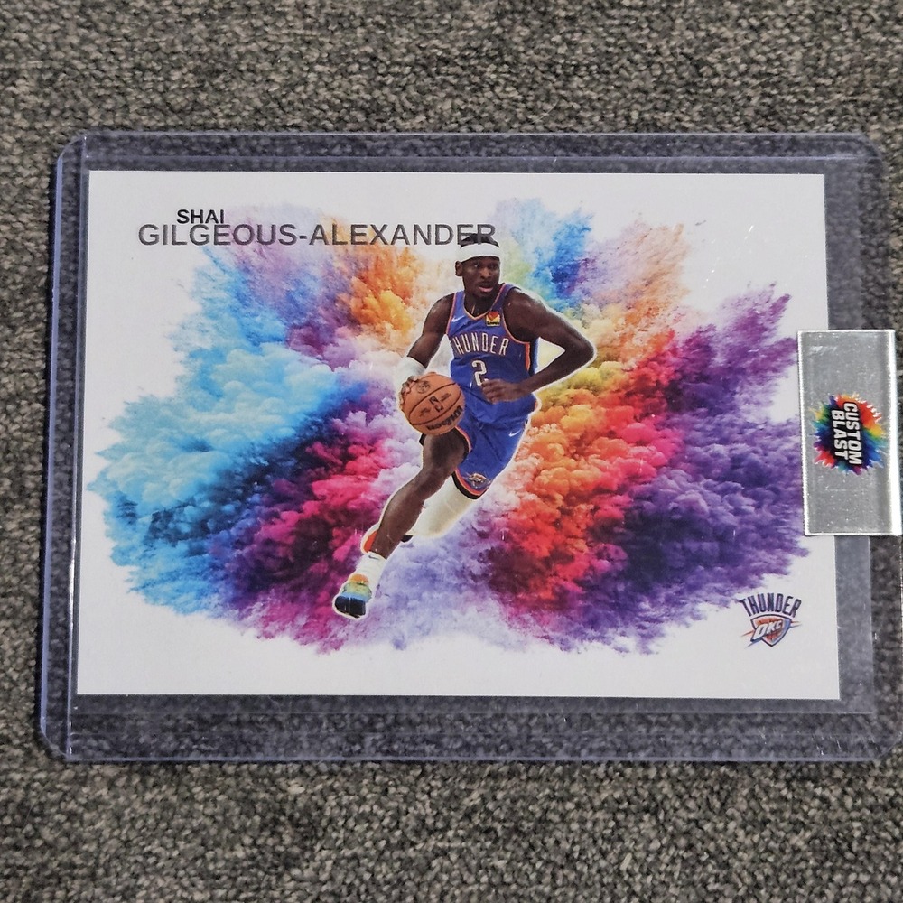 Shai Gilgeous-Alexander CUSTOM made color blast card